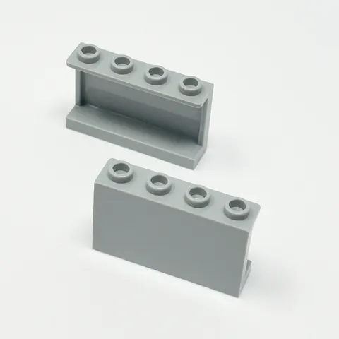 14718 LEGO Parts Panel 1x4x2 w/ Side Supports Hollow Studs LIGHT BLUISH GRAY (2)