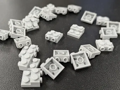 25x NEW LEGO Light Bluish Gray Plate, Modified 2 x 2 x 2/3  (#99206) Parts Lot