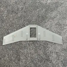 Lego 54093 2-01 Retired Plane Wing Base Plate 20x56 W/ 6x10 Cut Out  Gray 1