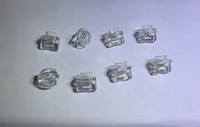 Lego Lot Of 8 Transparent Clear Trans 32 Shaft W Knob Handle New 