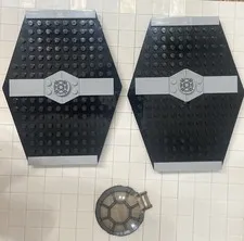 Lego Star Wars Tie Fighter Replacement Wings And Hatch Canopy.