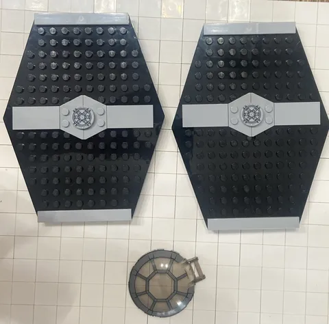 Lego Star Wars Tie Fighter Replacement Wings And Hatch Canopy.