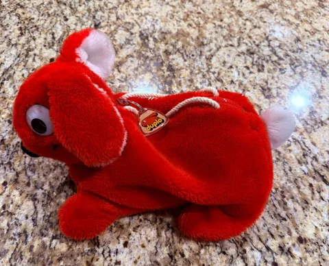 Vintage 1984 LEGO Duplo Red Bunny Rabbit Storage Bag Purse Blocks Carry Case