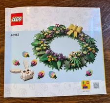 40957 Lego INSTRUCTION BOOK ONLY  Flower Botanical Spring Wreath