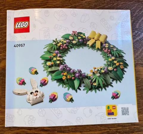 40957 Lego INSTRUCTION BOOK ONLY  Flower Botanical Spring Wreath
