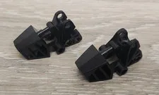Lego 32475 Black Bionicle Foot Ball Joint Socket 3 x 6 x 2 1/3 Rounded Lot Of 2