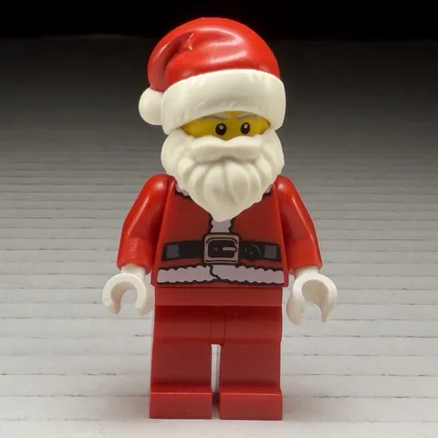 NEW Lego Christmas SANTA CLAUS MINIFIG -Red Present Sack White Beard Minifigure 