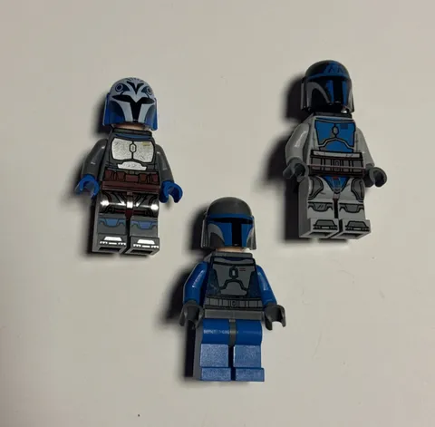 LEGO Star Wars Bo-Katan, Death Watch, Loyalist Mandalorian Minifigure Lot Of 3