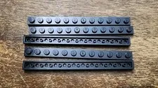 LEGO Black Plate 1 X 12 QTY 5. Part No. 60479