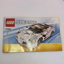 LEGO Creator 31006 White Sports Car Booklet manual only