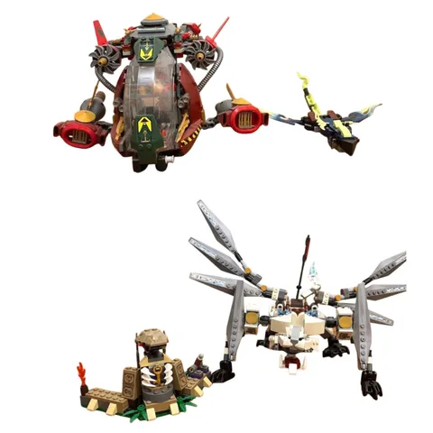 LEGO Ninjago 70735 Ronin REX 70748 Titanium Dragon Bulk Set W/ Manuals Auth Japa