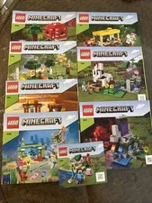 Lego Minecraft 8 Manuals Only