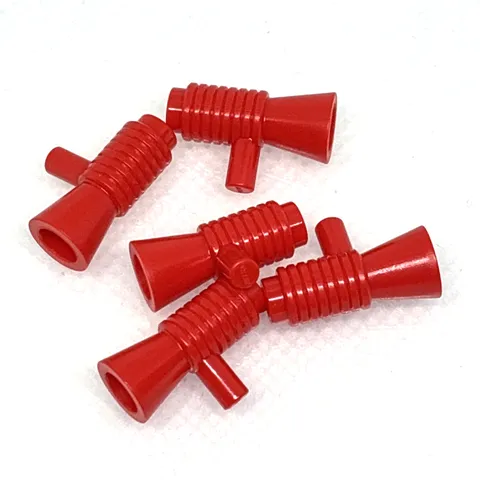 LEGO Parts - Red Minifigure Loudhailer Megaphone / SW Blaster - No 4349 - QTY 5