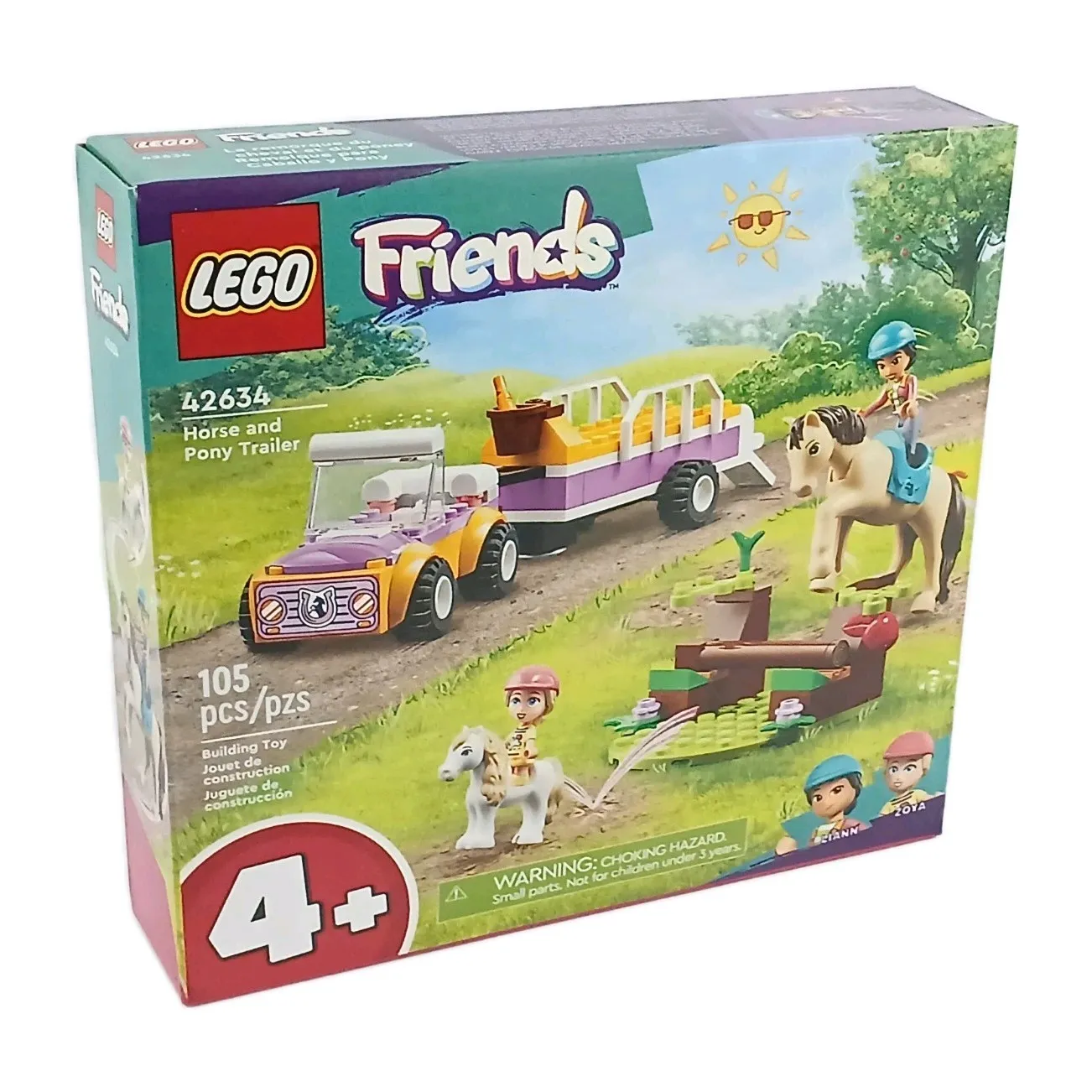 LEGO® Friends HORSE AND PONY TRAILER Brick Building Set 42643 RETIRED