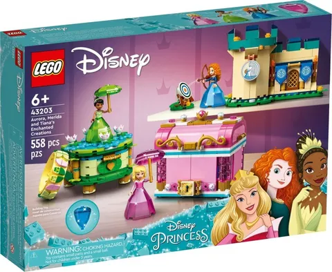 LEGO Disney 43203 Aurora Merida & Tiana's Enchanted Creations 558pcs