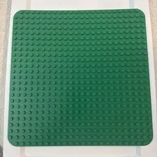 Duplo Green Base Plate Thin Baseplate Plate 22x22 Pegs Large Mat Base 15"x15"