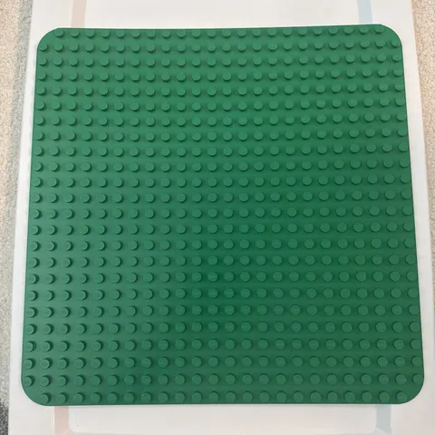 Duplo Green Base Plate Thin Baseplate Plate 22x22 Pegs Large Mat Base 15"x15"