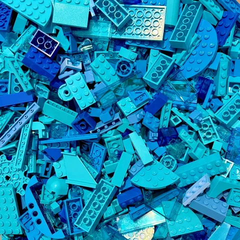 LEGO Blue Pieces Lot - 8.1 oz - Free Shipping