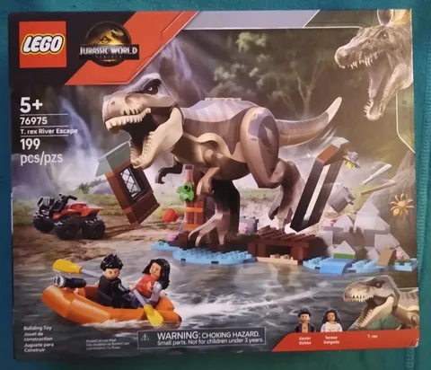 LEGO Jurassic World T Rex River Escape Dinosaur Toy 76975