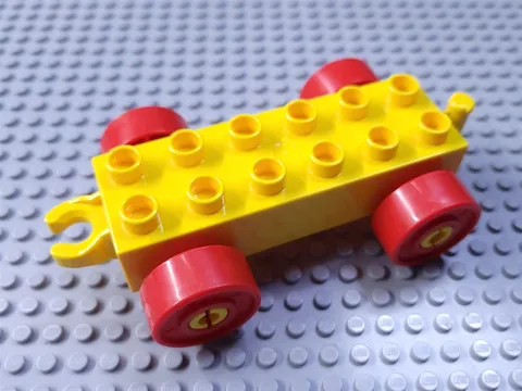 LEGO New DUPLO Yellow 2x4 Train Car Piece