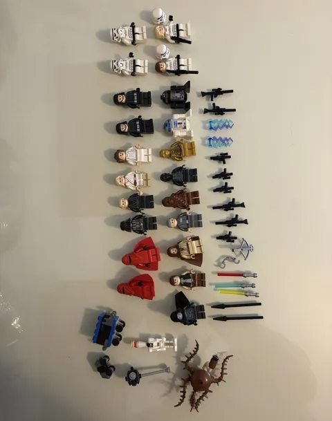 LEGO Star Wars 10188 Death Star – Complete Minifigure & Droid Lot (26 Total)
