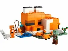LEGO Minecraft: The Fox Lodge (21178) 100% Complete With Mini-figures No Manual