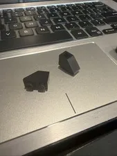 LEGO 3665 SLOPE BRICK  1x2 INVERTED, 45 DEGREES BLACK QUANTITY 2 PIECES