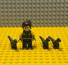 LEGO Movie 2 Rex Dangervest Minifigure + 3 Baby Raptors