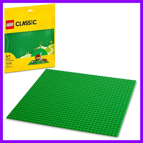 LEGO Classic Green Baseplate, Square 32x32 Stud Foundation to Build, Play, and D