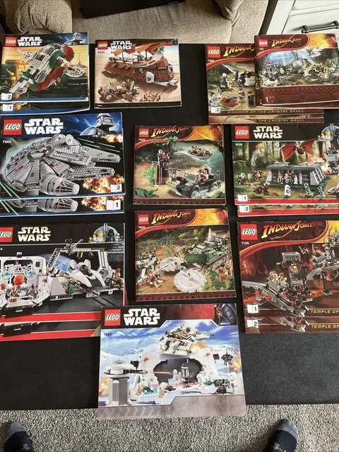 LEGO Star Wars and Indiana Jones Instruction Manuals Only