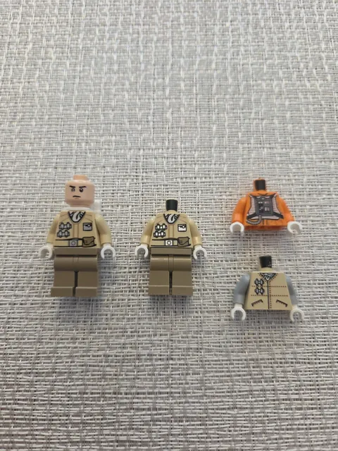 LEGO Star Wars Hoth Rebel Trooper Officer Pilot Parts