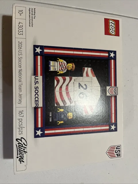 LEGO Editions FIFA World Cup Soccer 26' U.S. National Team Jersey Set New/Sealed