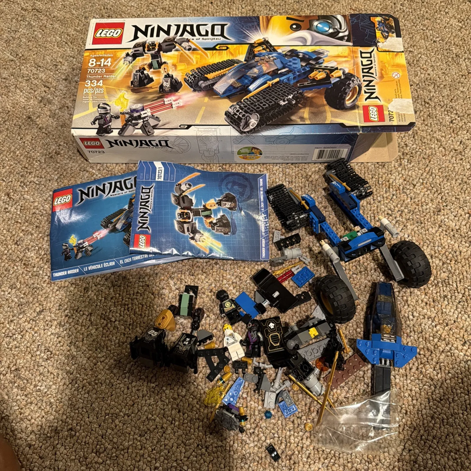 Lego Ninjago Thunder Raider 70723 Build & Minifigures