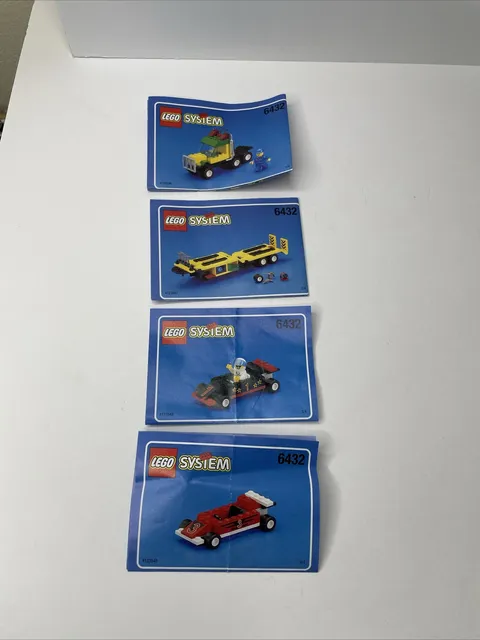 Lego 6432 Town Speedway Transport 4 Instruction Manuals Booklets Only No Bricks