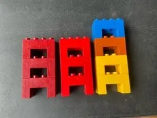 Lego Duplo Brick Lot 2x4x2 with 2x2 Cutout 10 OEM Blocks Train Supports