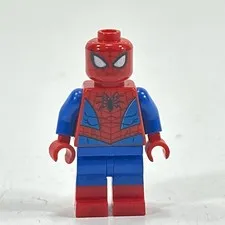 Lego Spider-Man Minifigure Metallic Blue Eye Highlights # sh536