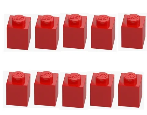 LEGO ® 10x brick 1x1 bright red 3005 300521 red building block replacement part new brick