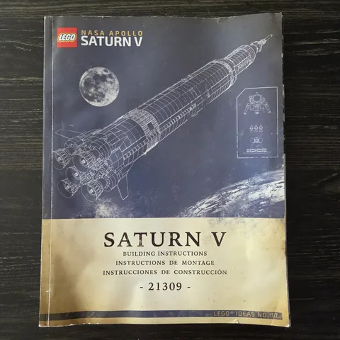 Lego Nasa Apollo Saturn V Rocket Building Instructions 21309 Manual ONLY