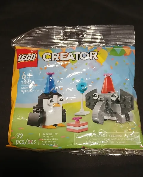 LEGO CREATOR: Animal Birthday Party (30667) 72 pieces 2024 POLYBAG SEALED