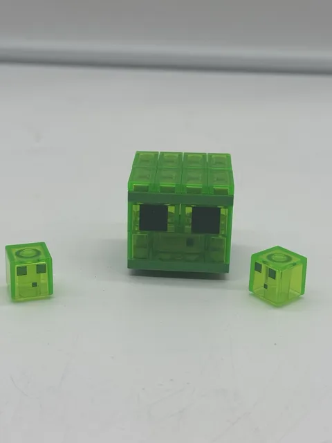 Lego Minecraft Brick Built Big Slime & 2 Small Mini Slime 21137 Mountain Heights