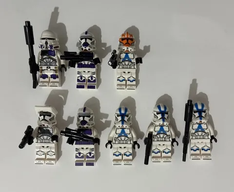 Lego Star Wars Clone Trooper Minifigure Lot Of 8