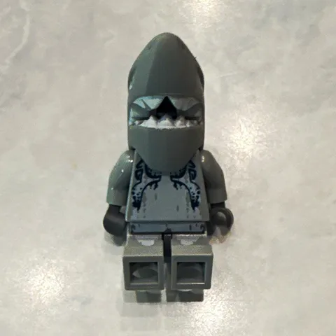 LEGO Gray Shark Costume Minifigure Plastic Animal Character Figure