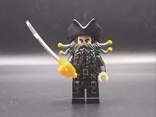 LEGO MINIFIGURE PIRATES OF THE CARIBBEAN BLACKBEARD WITH SWORD - POC007