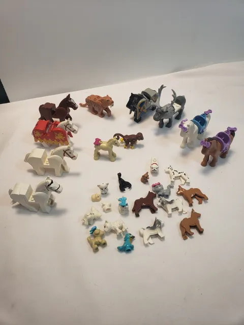 LEGO Friends Animal Lot – Horses, Dogs, Monkey Tiger & Pets Bundle
