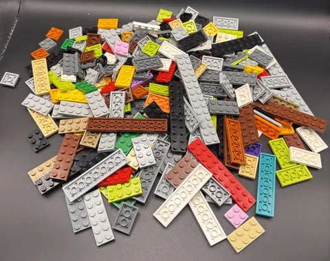 Lot of 250+ LEGO Flat Brick 2x’s Multi Color 2x2, 2x3, 2x4, 2x6, 2x8, 2x10, 2x12