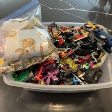 LEGO 9+ lbs Pounds Random Pieces and Minifigs  - Lots Of Ninjago 
