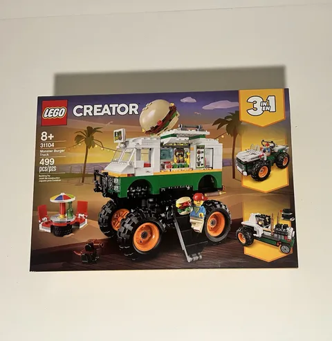LEGO CREATOR: Monster Burger Truck (31104) BRAND NEW NIB Factory Sealed Retired