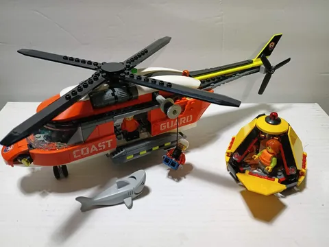 LEGO 60503 City Coast Guard Helicopter Lightly Used Complete W/ Manual & Box -