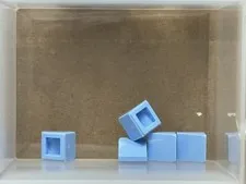 LEGO Parts - Bright Light Blue Slope 30 1 x 1 x 2/3 - No 54200 - QTY 5
