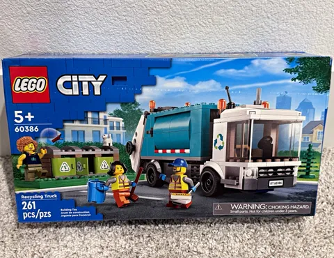 LEGO City Recycling Truck 60386 Complete Set 261 pcs Age 5+ Box Plastic